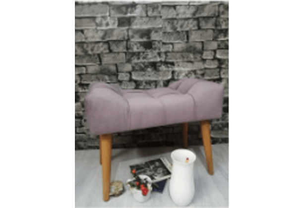 Lila Ahşap Ayak Çima Dikiş Spor Modern Tasarım