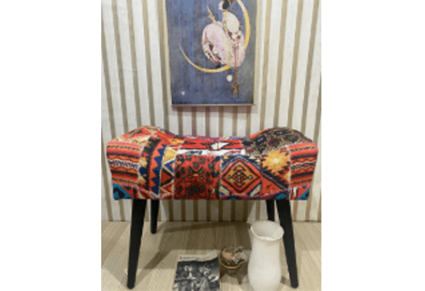 Kilim Desen ,otantik Kumaş ,çima Dikişli , Modern Tasar