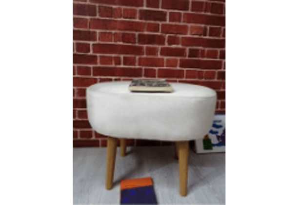 Koltuk döşeme Puf.oval Puf Ahşap Ayak